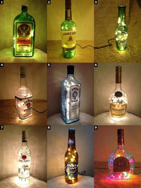 See more ideas about diy how to make a lamp using a bottle as a base. Alcohol Bottle Lamps - Christmas Xmas Gift Christmas ...