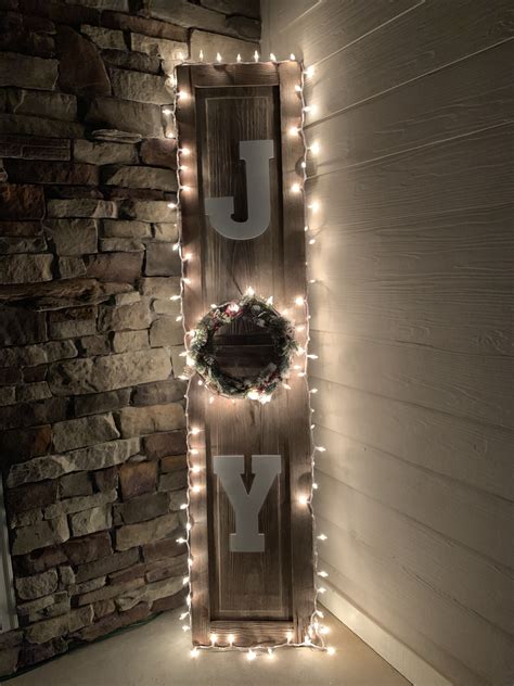 Easy diy shutters have some unique properties not found in curtains and blinds. DIY Christmas shutter decor. This was so easy to make ...