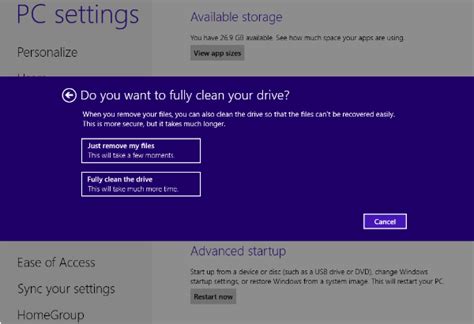 How To Restore A Windows 8 Computer To Its Factory Settings