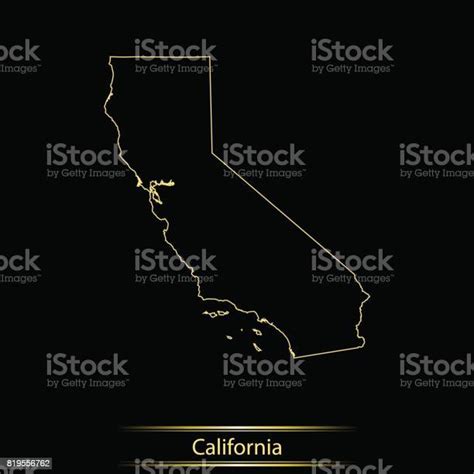 California Map Stock Illustration Download Image Now Black Color