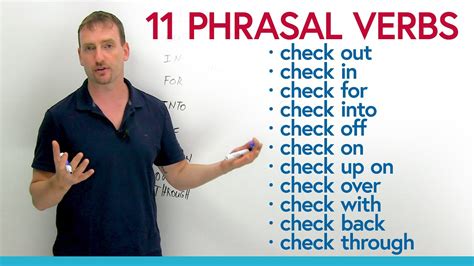 Phrasal Verbs Check Check Up Check Out Check Off Check Out