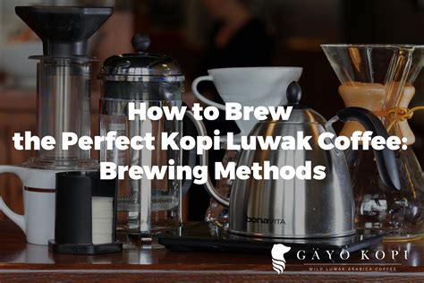 Literally, there are dozens of different ways to prepare coffee. Blog - Gayo Kopi Luwak