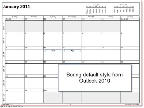 How To Print Overlain Calendars In Outlook With Calendar Printing Assistant