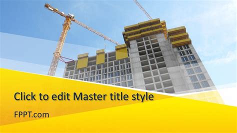 Free Under Construction Building Powerpoint Template Free Powerpoint