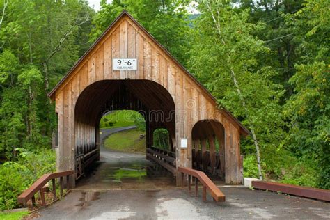 Wooden Covered Bridge Stock Photo Image Of Landmark 239671408