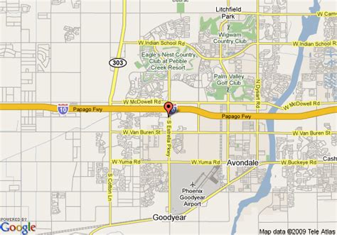 Map Of Comfort Suites Goodyear Goodyear