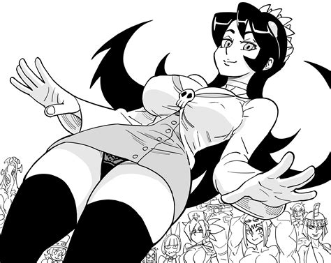 filia samson ms fortune cerebella vice versa and 6 more skullgirls drawn by bb