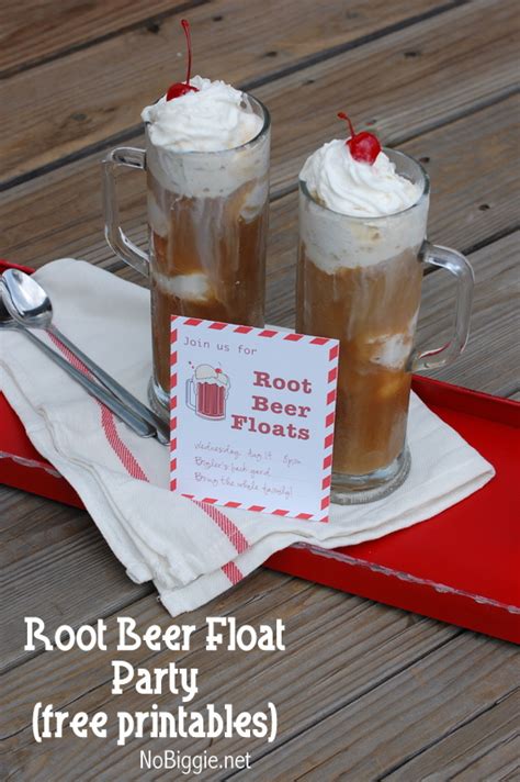 Root Beer Float Party Invite Free Printable