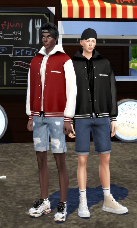 Male Bomber Jacket And Hood At Chaessi Sims 4 Updates
