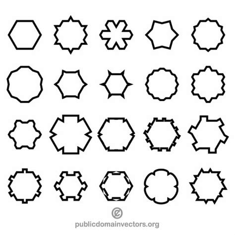 Basic Vector Shapes 8 Public Domain Vectors