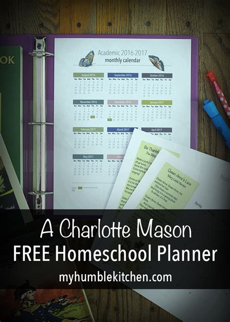 We are counting down the days till summer vacation over here, and it can't come quick enough! A FREE Charlotte Mason Homeschool Planner - My Humble Kitchen