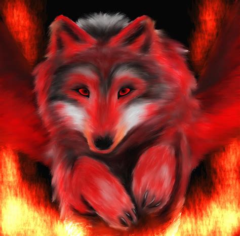 Fire Wolf By Toryflores On Deviantart
