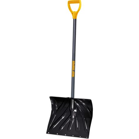 True Temper 18 In Poly Snow Shovel With 36 In Steel Handle At
