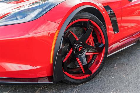 Pics Red Hot Callaway Corvette Z06 Convertible On Forgiato Wheels