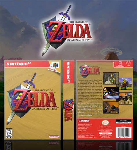 The Legend Of Zelda Ocarina Of Time Nintendo 64 Box Art Cover By Solid Romi