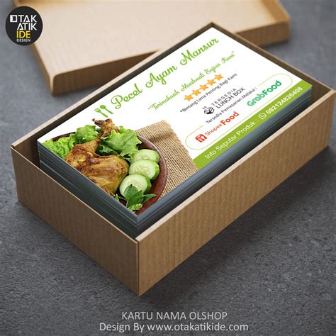 Jasa Desain kartu Olshop - Otakatikide | Jasa Desain Logo, Jasa Desain