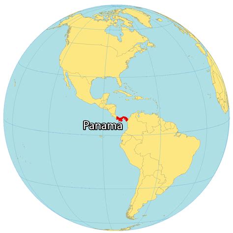 Where Is Panama World Map