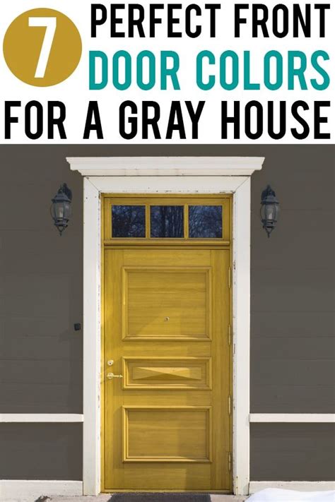 Front Door Colors For A Gray House Grey Houses Front