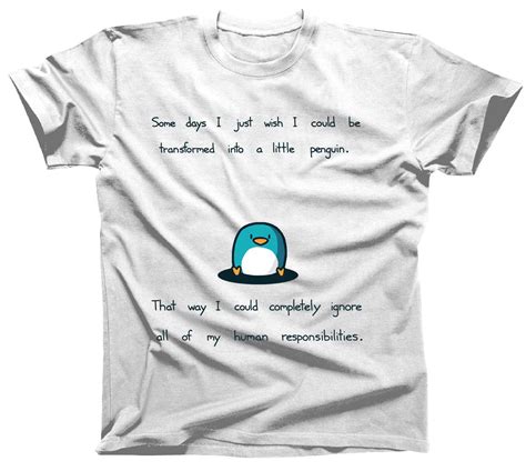 Today I Am A Penguin Tshirt Available In Mens And Womens Etsy