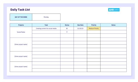 Free Employee Task List Template And Actionable Guide For 2024 AIHR