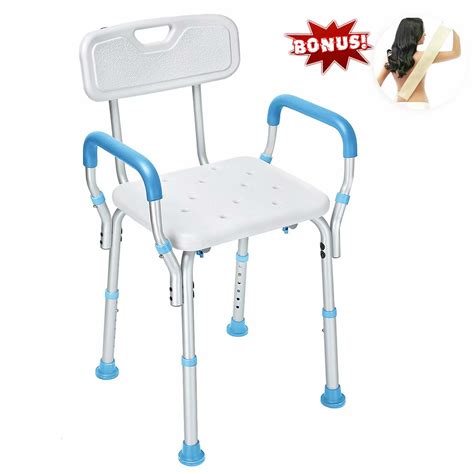 Health Line Adjustable Bath Shower Chair Bathtub Bench Stool Seat With