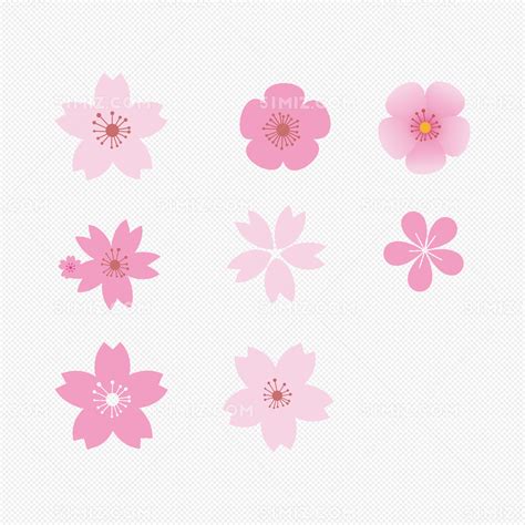 樱花花瓣元素图片素材免费下载 觅知网