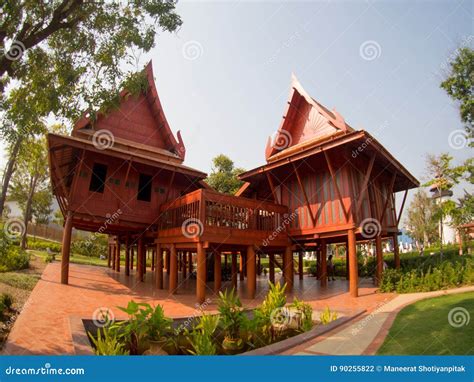 Traditional Thai House Style Editorial Photography Image Of Cultural
