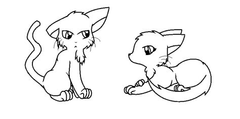 Warrior Cat Outline Thingeh By Goldengirlno1000 On Deviantart