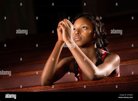 Girl Praying Church Hi Res Stock Photography And Images Alamy