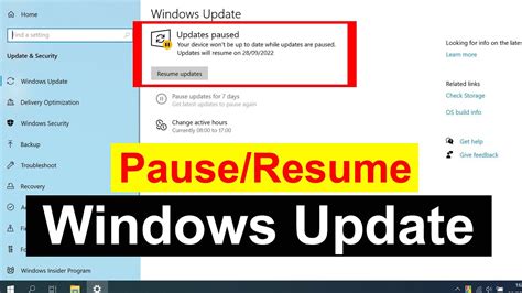 How To Pauseresume Windows Update Turn Onoff Windows Update Pause