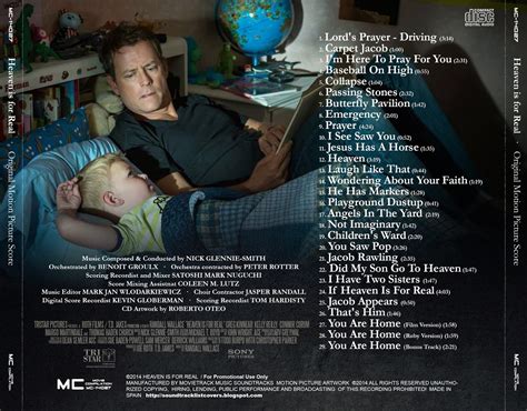 Soundtrack List Covers Heaven Is For Real Nick Glennie Smith