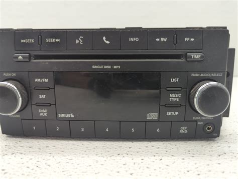 2010 Jeep Grand Cherokee Radio Am Fm Cd Player Receiver Replacement Pn