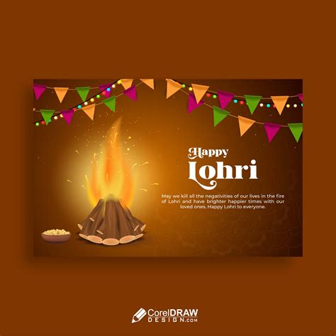 Download Beautiful Indian Festival Lohri Banner Creative Template