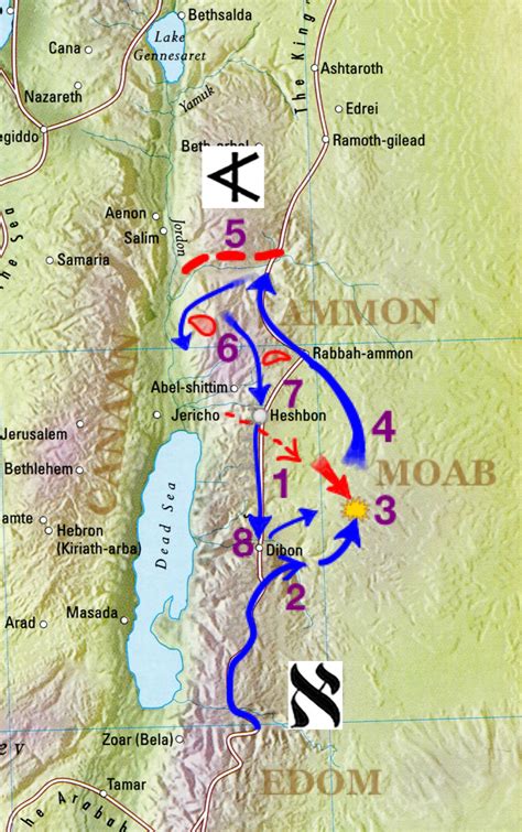 Bible Battles Battle Of Jahaz Defeat Of The Amorites King Sihon