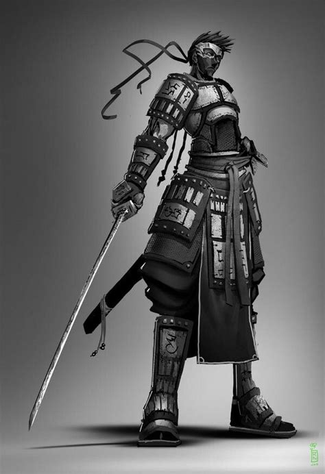 Male Armored Ninja Ninja Assassin Ninja Warrior Samurai Warrior Rpg