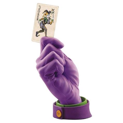 Joker Calling Card Hand Statue