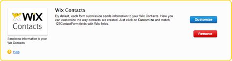 How To Set Up Wix Contacts Integration 123contactform Help