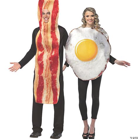 Adult Bacon And Egg Couple Costumes