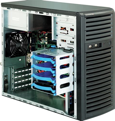 Supermicro 731i 300b Mini Tower Black Server Case With 300w 80plus
