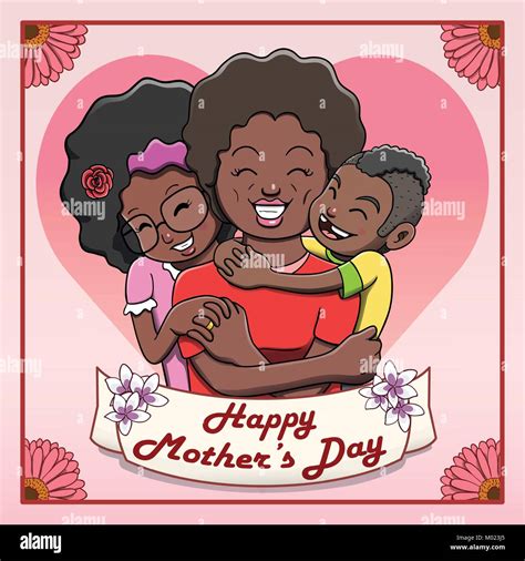 Familia Afro Caricatura Fotografías E Imágenes De Alta Resolución