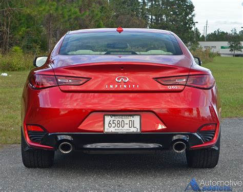 The red sport 400 pictured here is the most powerful q60. 2017 Infiniti Q60 Red Sport 400 Coupe Review & Test Drive ...