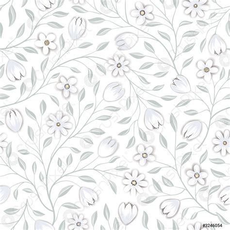 Floral Seamless Pattern Flower Background Floral Seamless Texture With