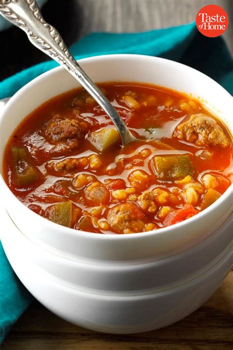Pepper soup is a soup that doesn't have any more pepper than many other african soups. 50 Soups You Won't Believe Start With a Box of Stock | Stuffed pepper soup, Slow cooker stuffed ...