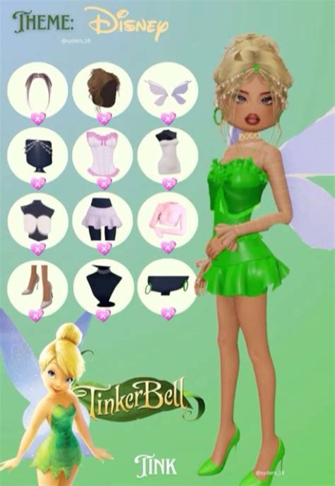 A Tinkerbell Outfit Hack In Dress To Impress In 2024 Tinkerbell