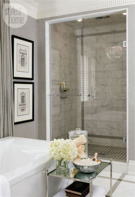 Elegant Marble Tile Shower And Bathroom Tile Ideas Pinterest