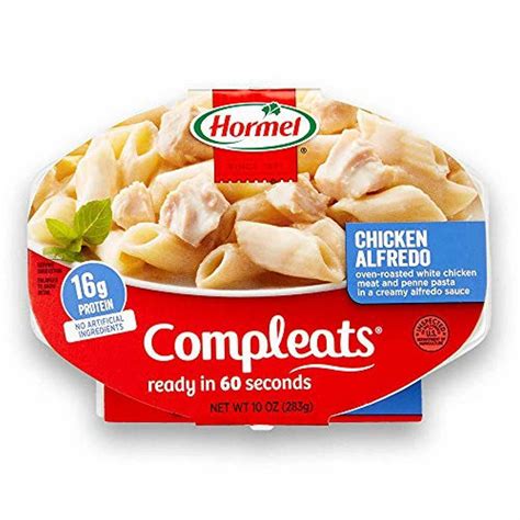 Hormel Compleats Chicken Alfredo Prepared Meals Microwave 10 Ounce Pack