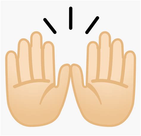 Raising Hands Emoji Png Transparent Png Kindpng