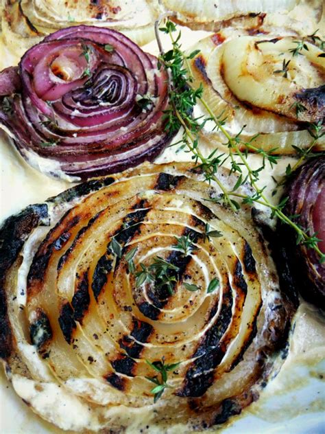 Grilled Onions With Thyme And Cream Proud Italian Cook