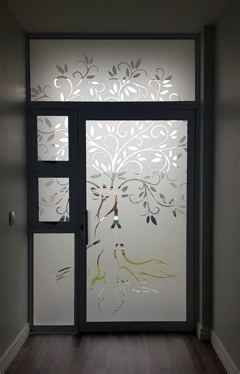 Decorative Frosted Vinyl Glass Guards