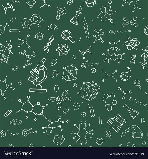 Hand Draw Chemistry Background Stock Vector Art More